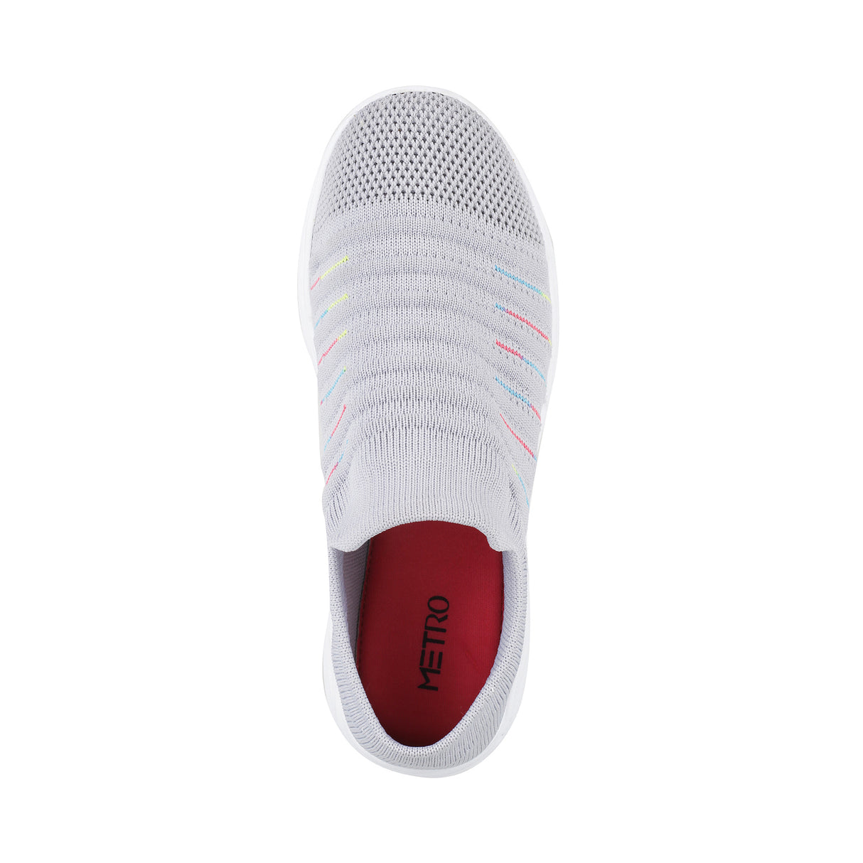 Metro Women Grey Sports Walking Shoes