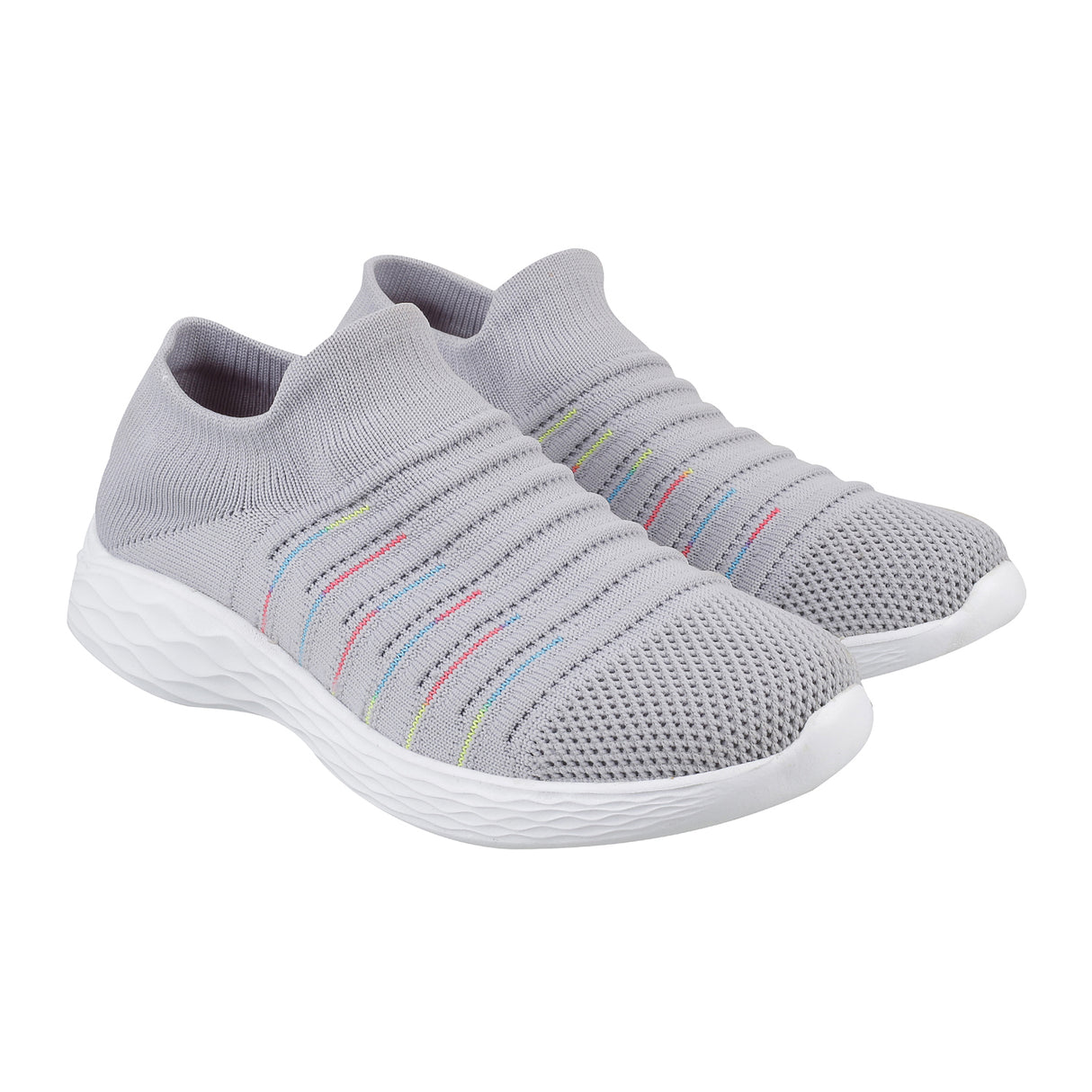 Metro Women Grey Sports Walking Shoes