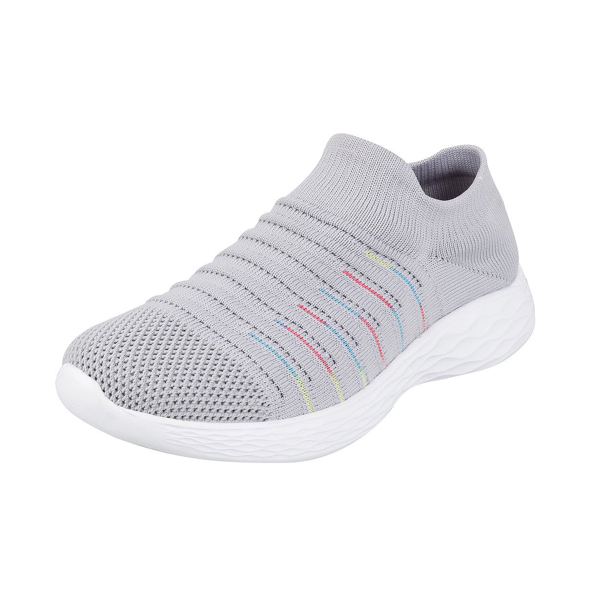 Metro Women Grey Sports Walking Shoes