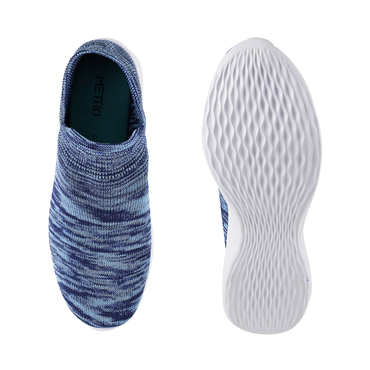 Metro Women Blue Sports Walking Shoes