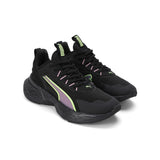 Puma Women Puma Black-Mauved Out-Fizzy Apple Softride Sway Running Shoes