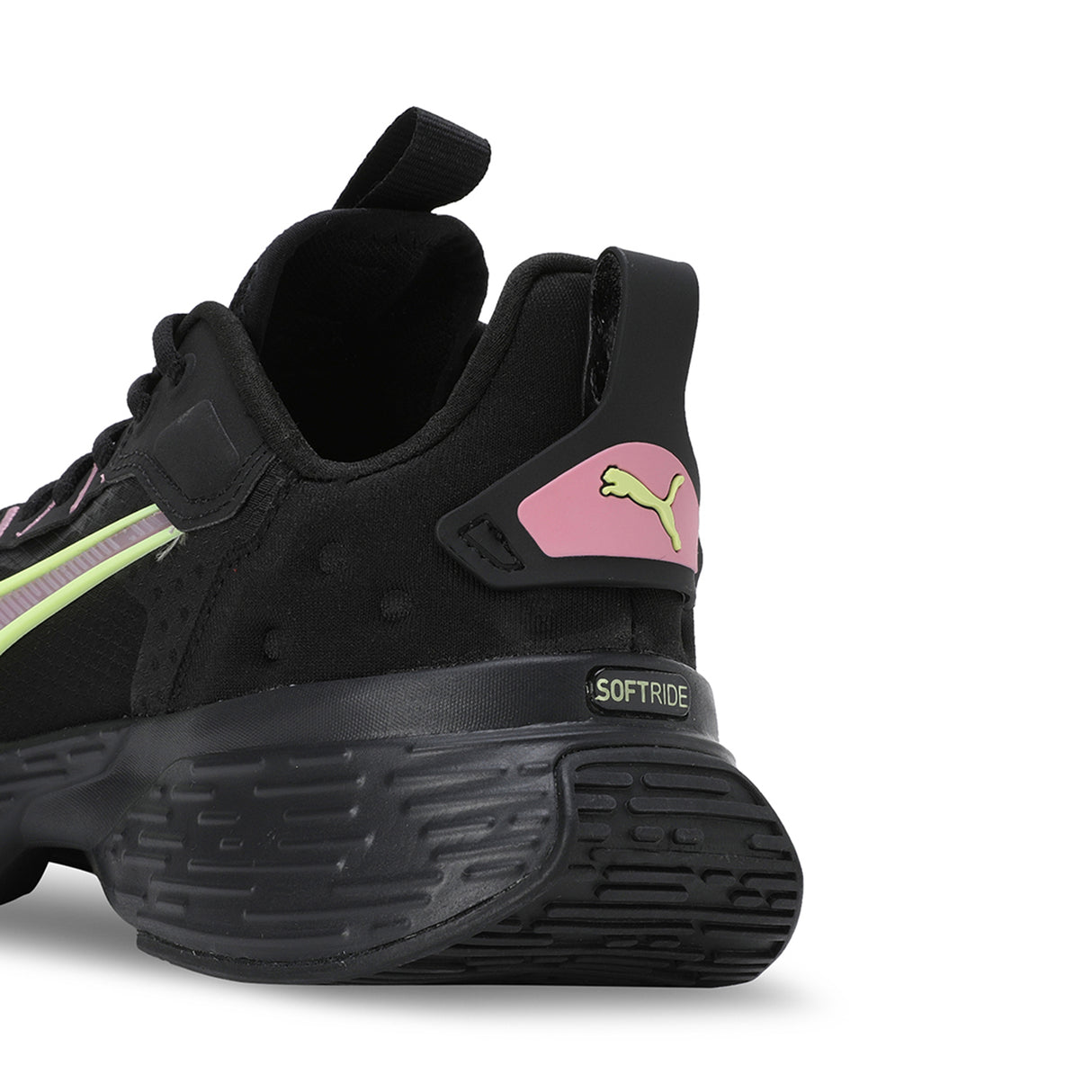 Puma Women Puma Black-Mauved Out-Fizzy Apple Softride Sway Running Shoes