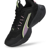 Puma Women Puma Black-Mauved Out-Fizzy Apple Softride Sway Running Shoes