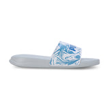 Puma Women Platinum Gray-Puma White-Racing Blue Popcat 20 Apexa Slides