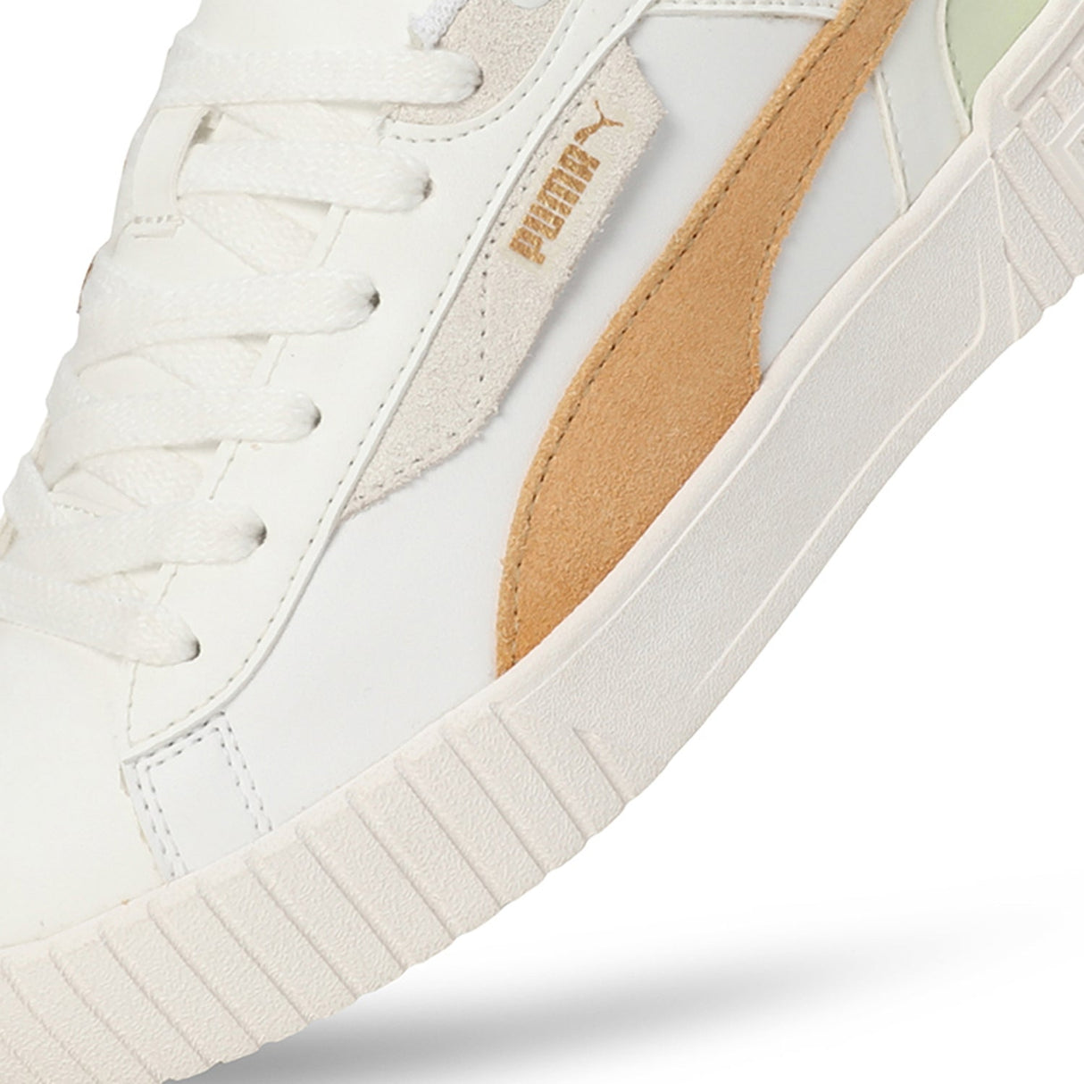 Puma Women White-pink Casual-Sneakers