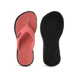 Puma Women Peach Frost-Puma Black \Royalcat Softride Lumina Flip-Flops