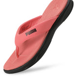 Puma Women Peach Frost-Puma Black \Royalcat Softride Lumina Flip-Flops