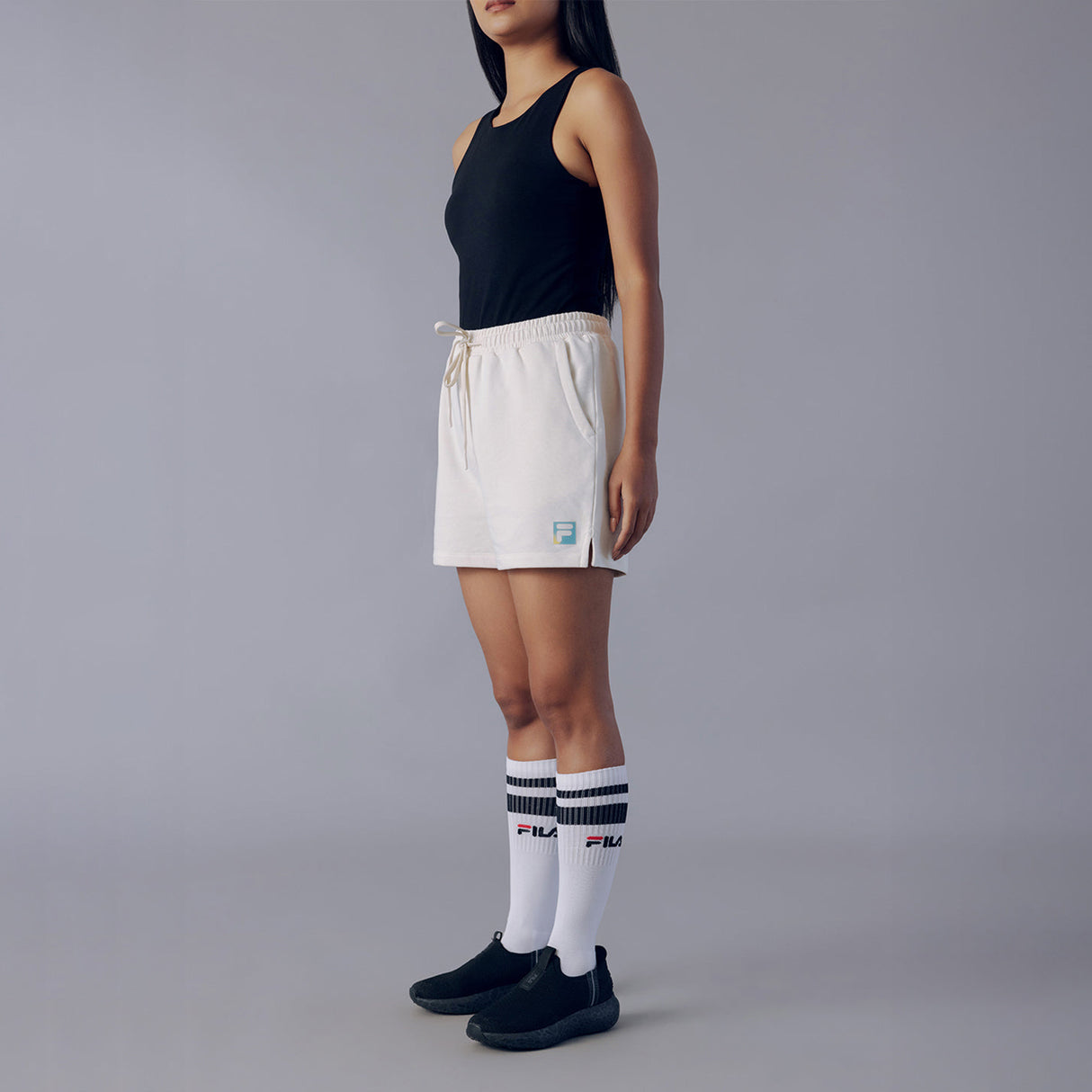 Fila  Women Off White Zuri Shorts