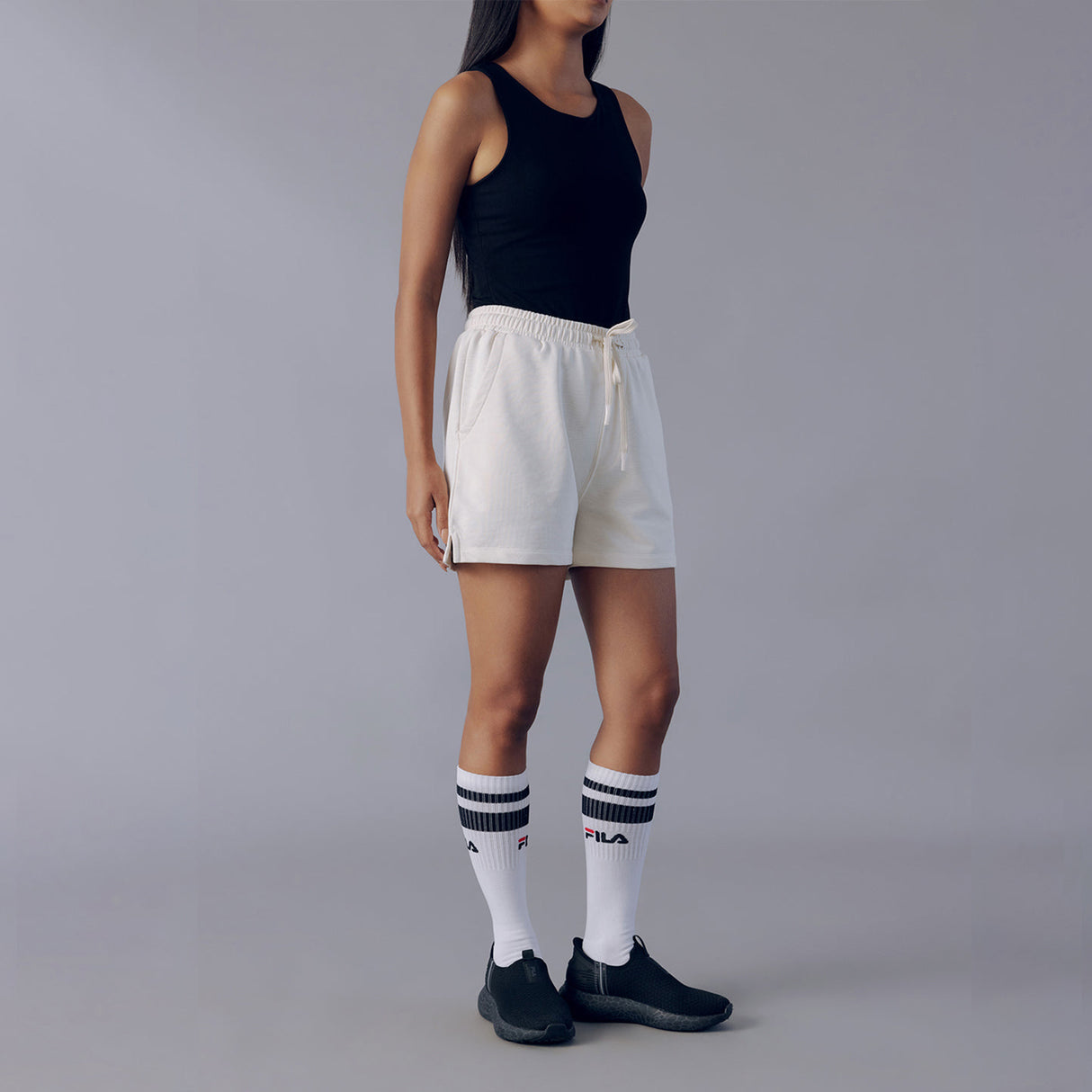 Fila  Women Off White Zuri Shorts