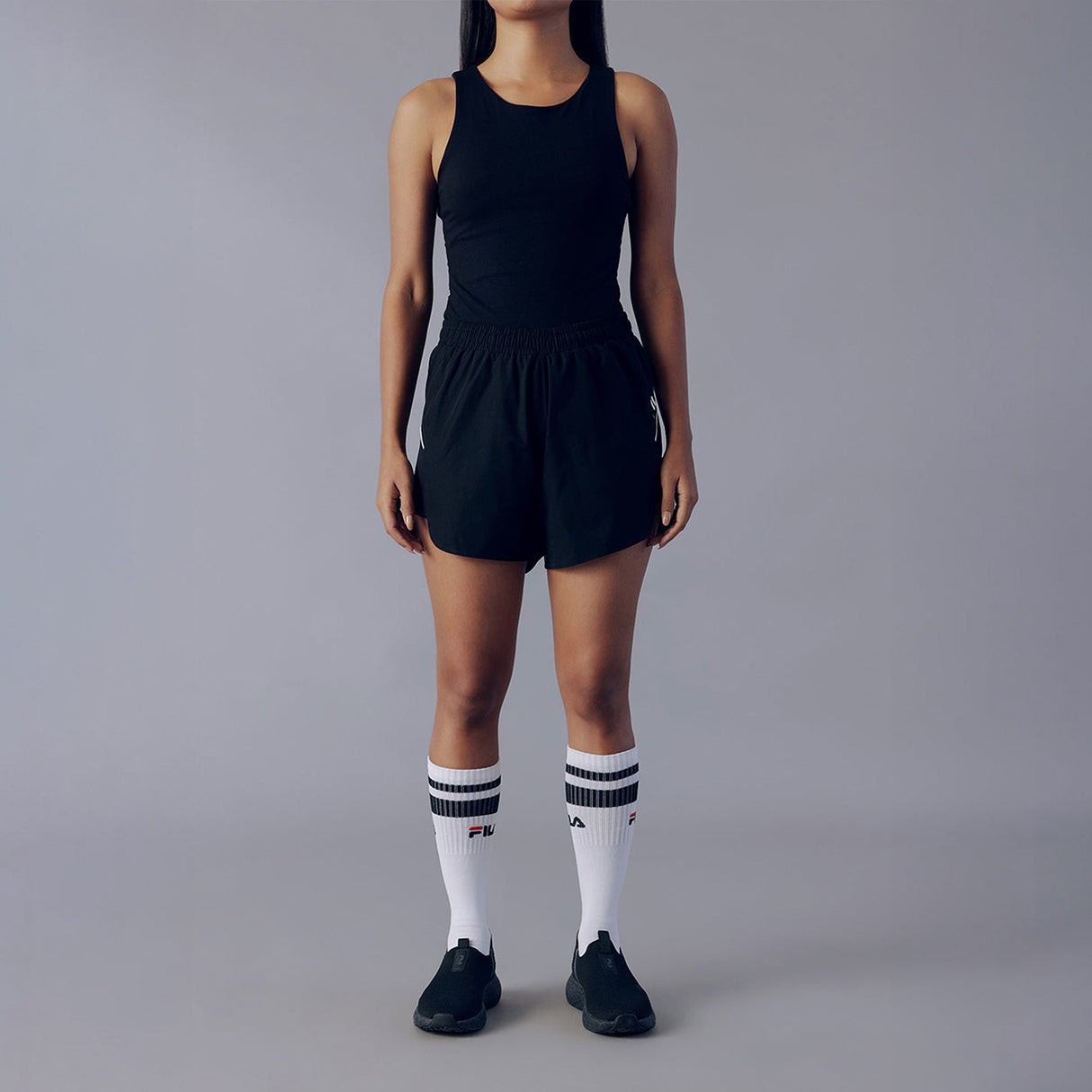 Fila Women Black Donie Shorts