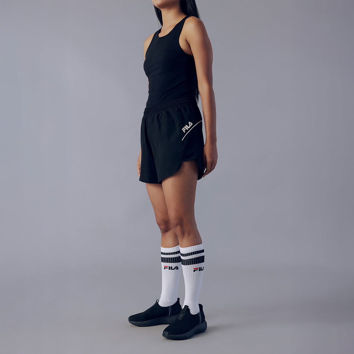 Fila Women Black Donie Shorts