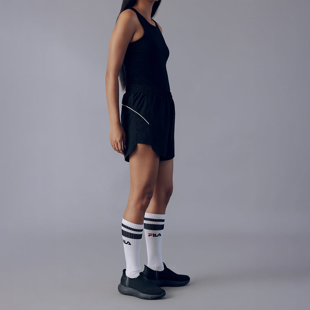 Fila Women Black Donie Shorts