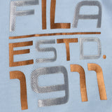 Fila Women Ice Blue Top & T-Shirt Boxy Loose Fit
