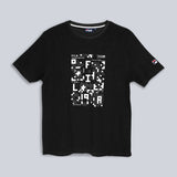 Fila Unisex Black T-Shirt Comfort Fit