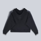 Fila Women Black Jacket Boxy Loose Fit