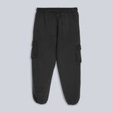 Fila Unisex Black Trackpant & Jogger Loose Fit