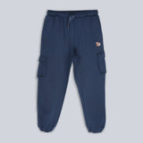 Fila Unisex Navy Blue Trackpant & Jogger Loose Fit