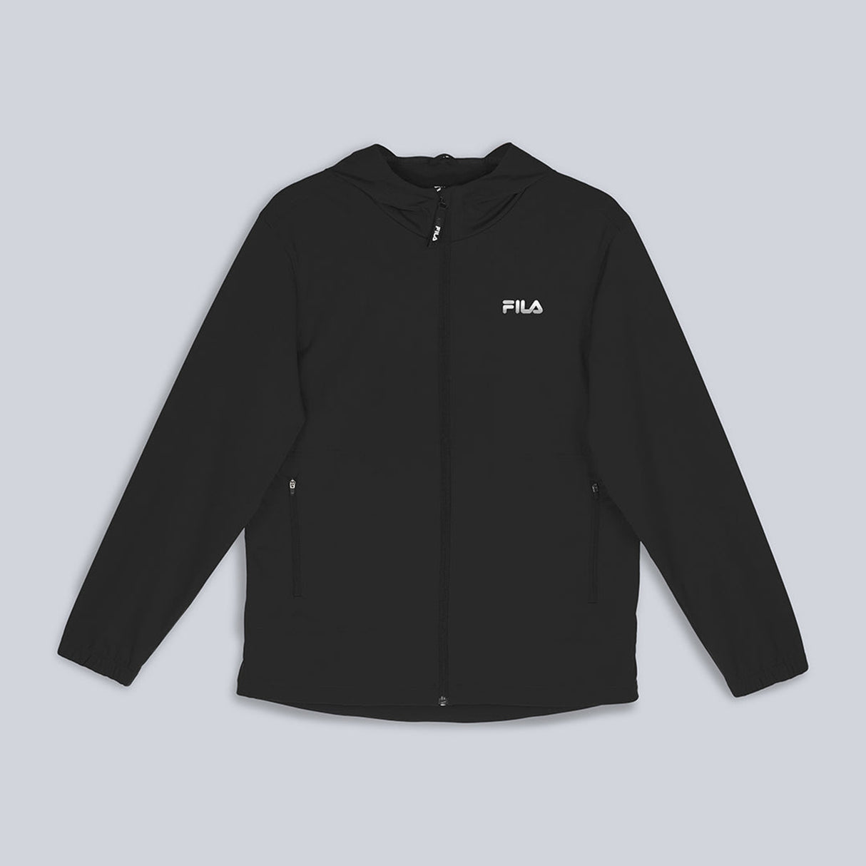 Fila Men Black Hoodie Regular Fit