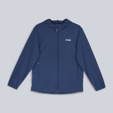 Men Navy Blue Hoodie Regular Fit