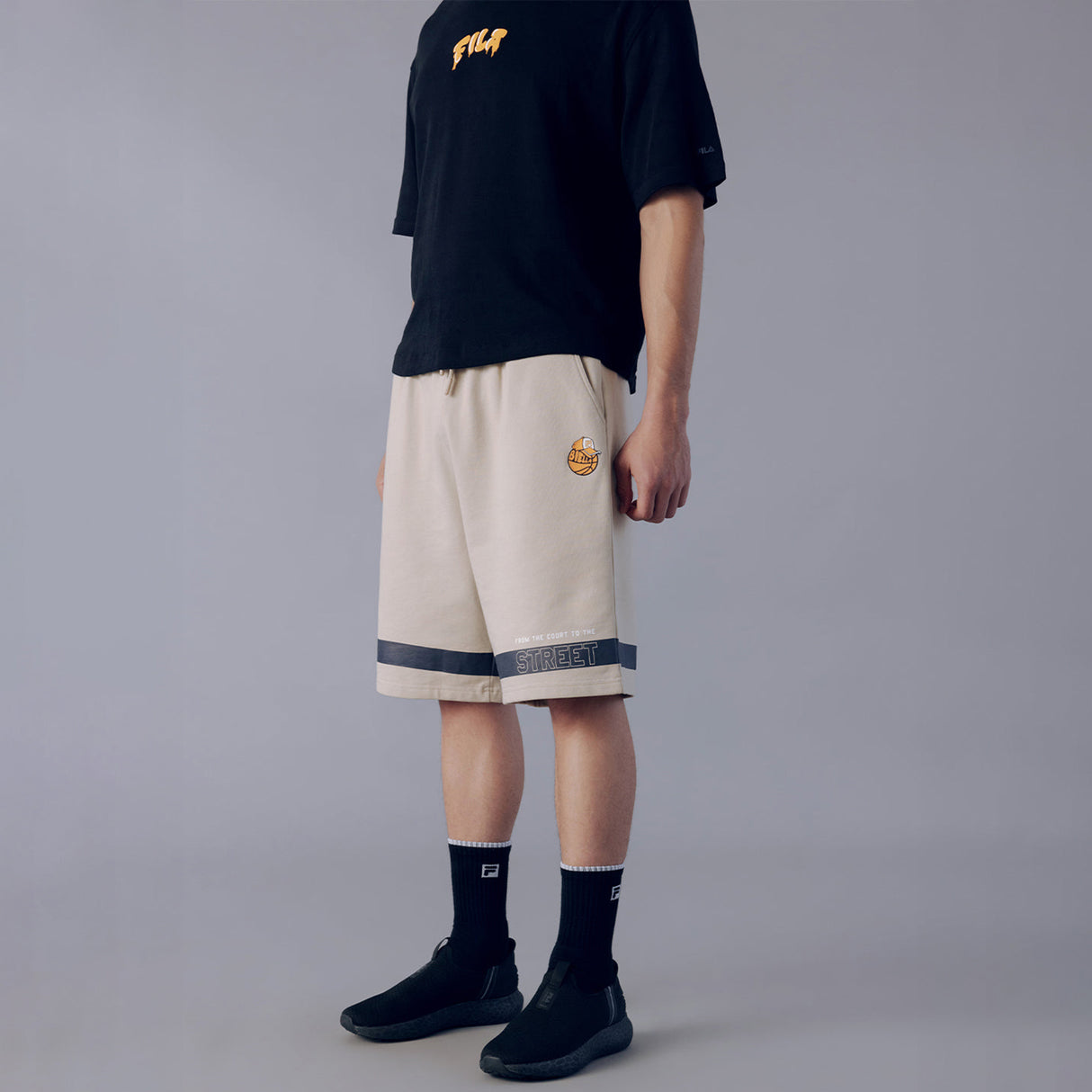Fila Unisex Beige Fames Shorts