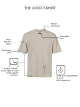 Fila Men Beige Gamen Knitted Tee Shirt