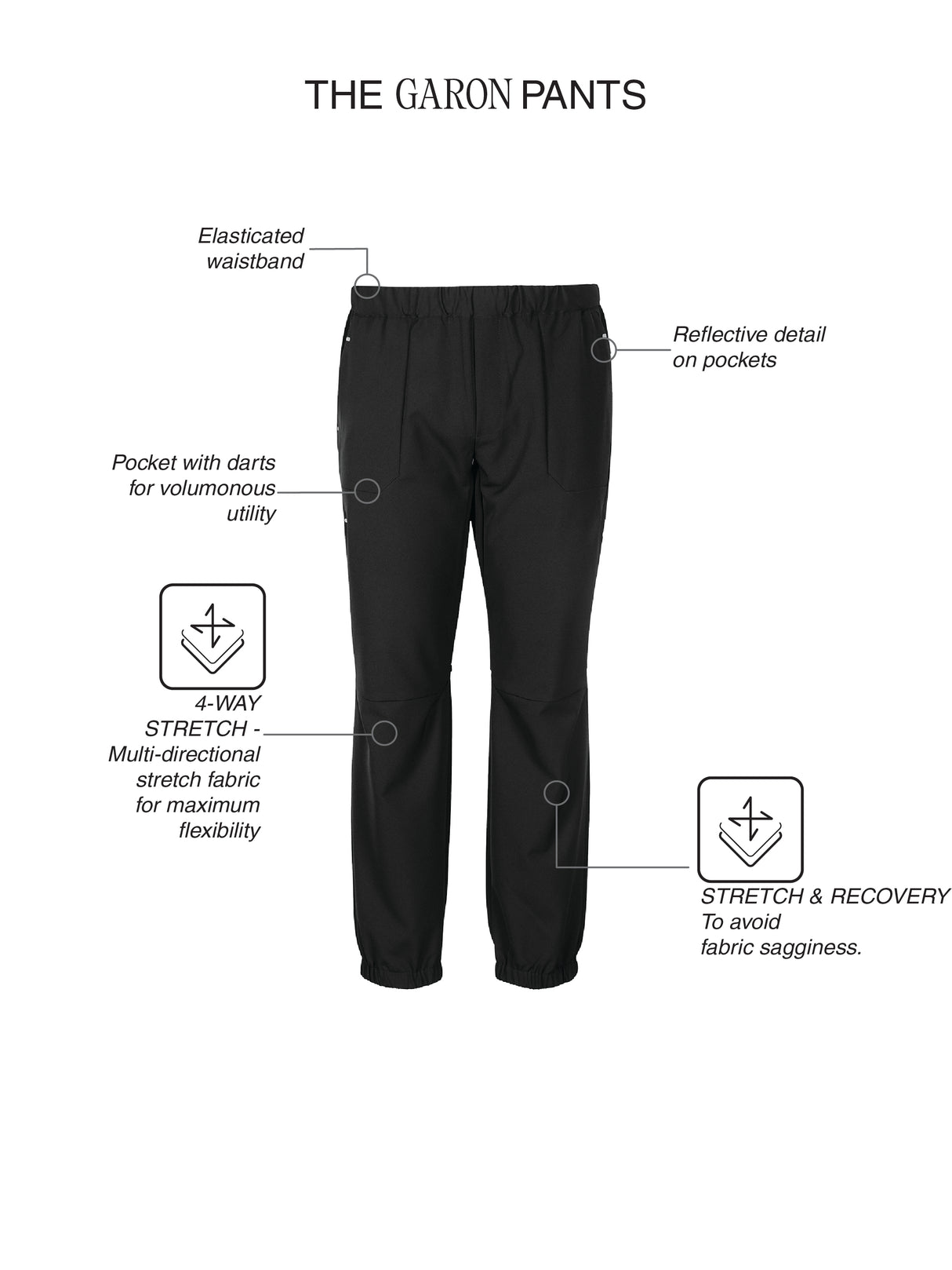 Fila Men Black Garon Woven Pants