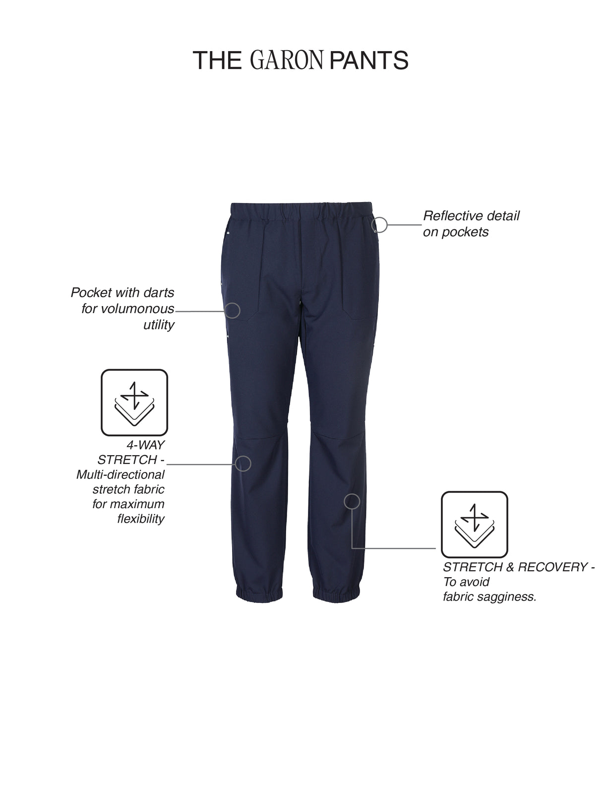 Fila Men Navy Garon Woven Pants