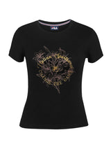Fila Women Black Abby Knitted Tee