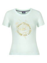 Fila Women Sky Blue Abby Knitted Tee