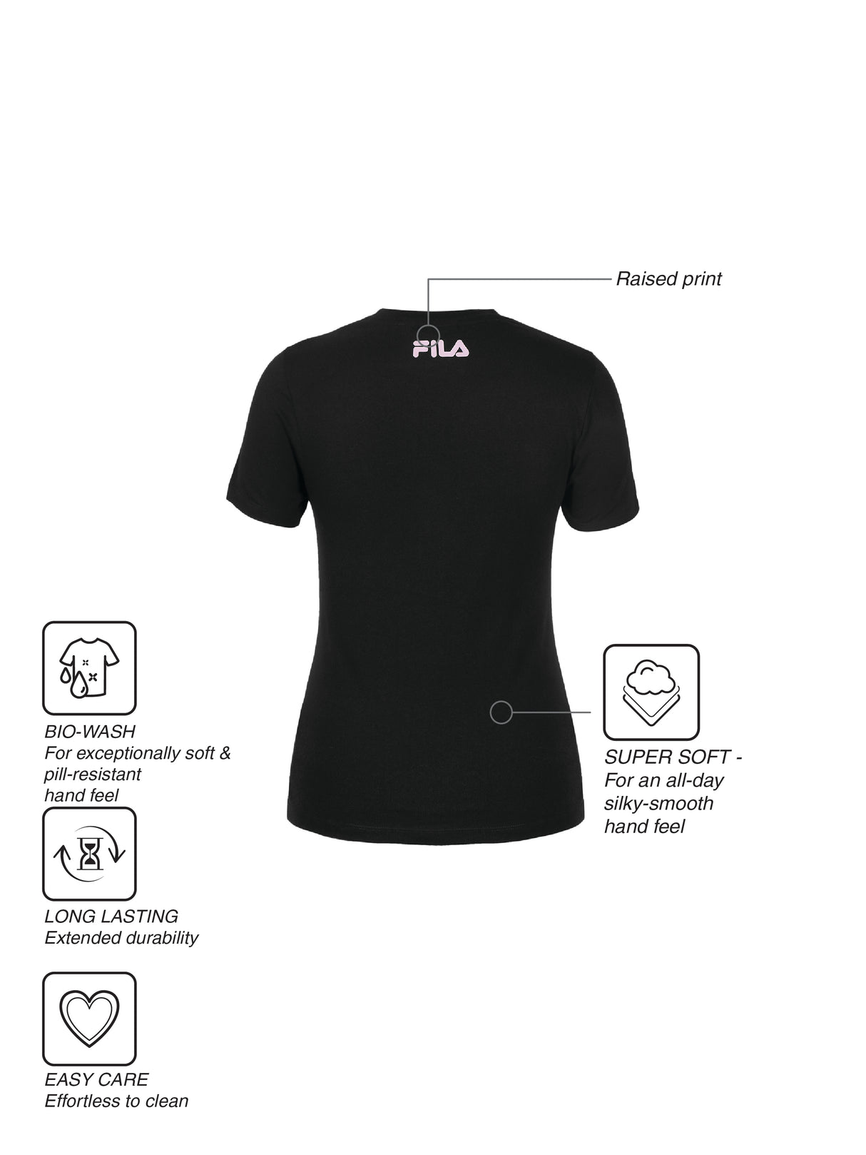 Fila Women Black Sollie Knitted Tee