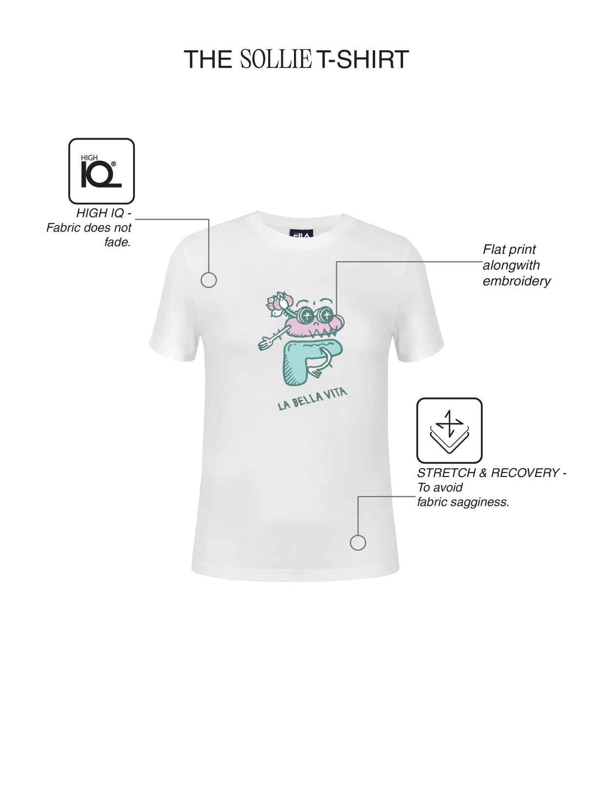 Fila Women White Sollie Knitted Tee