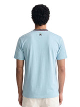 Fila Men Sky Blue Enzo Knitted Tee Shirt