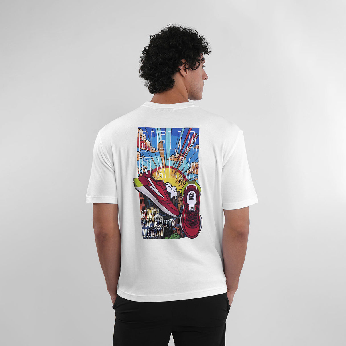Fila Mens White Sunri T-Shirts