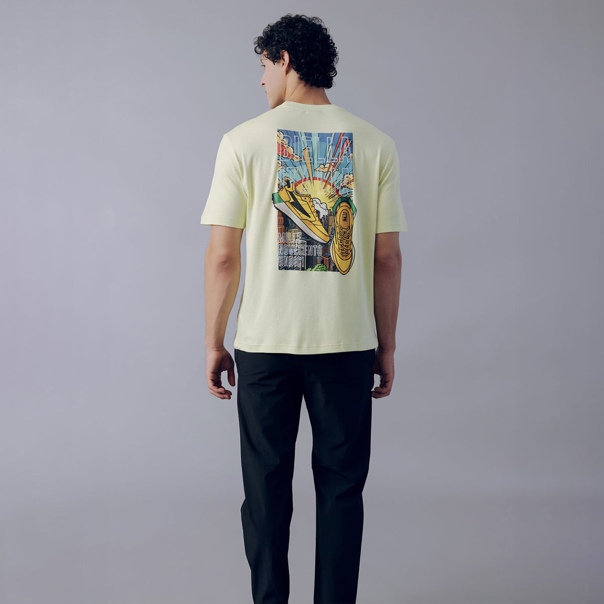 Fila Men Lime Green Sunri T-Shirt