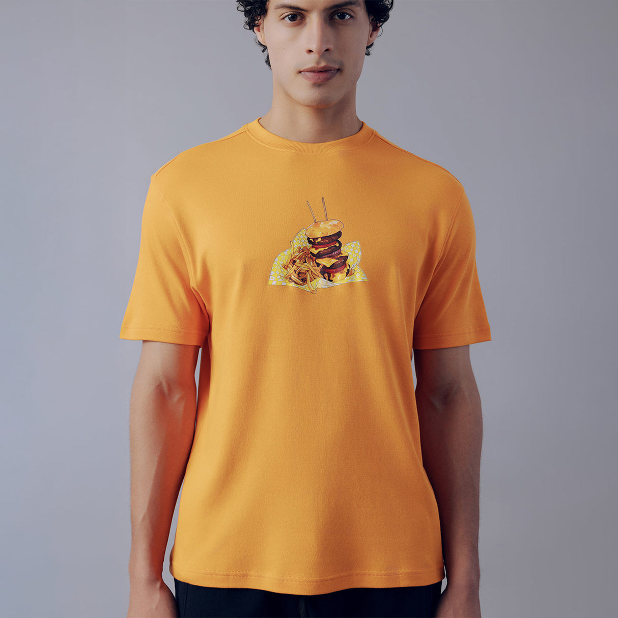 Fila Men Orange Burg T-Shirt
