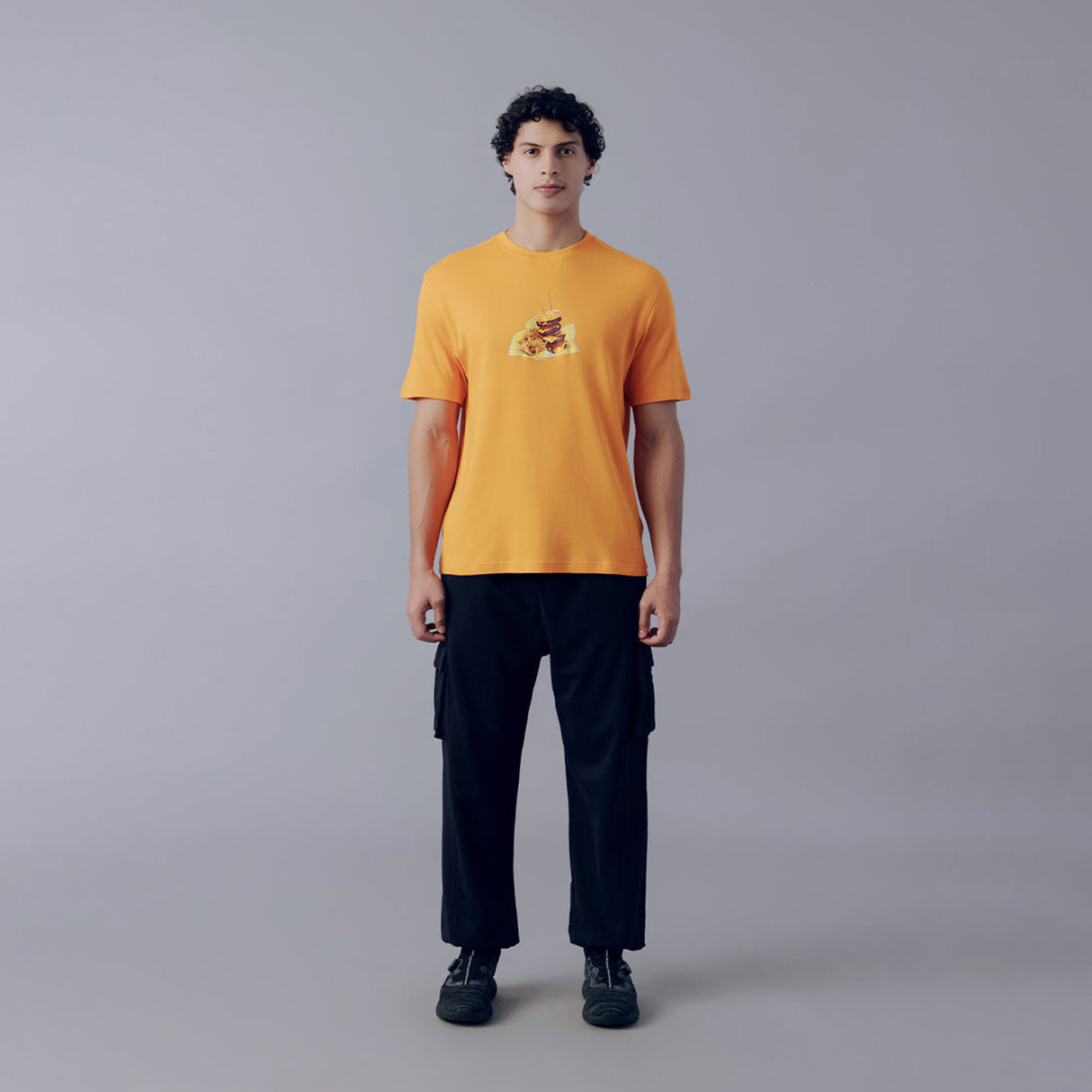 Fila Men Orange Burg T-Shirt