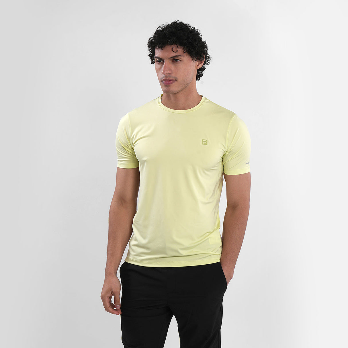 Fila Men Lime Green Wayne Active T-Shirt