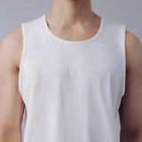 Fila Men White Bolt Active Sleeve Less