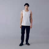 Fila Men White Bolt Active Sleeve Less