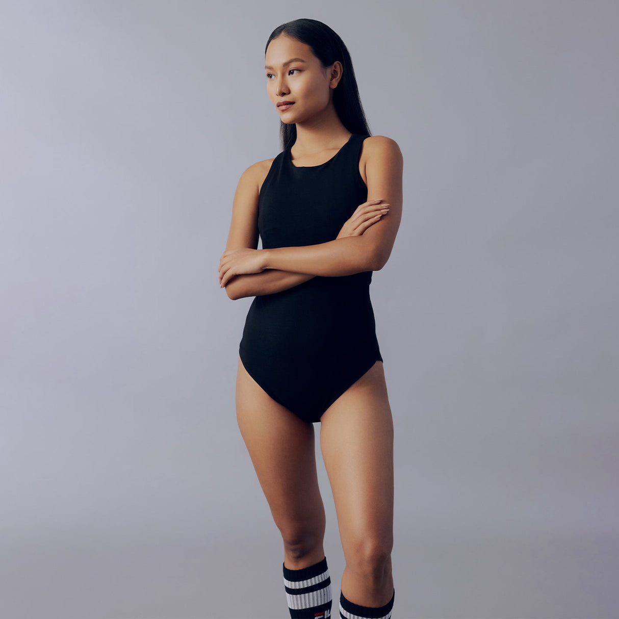 Fila Women Black Eva Body Suit