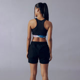 Fila Women Black Lana Solid Sports Bra