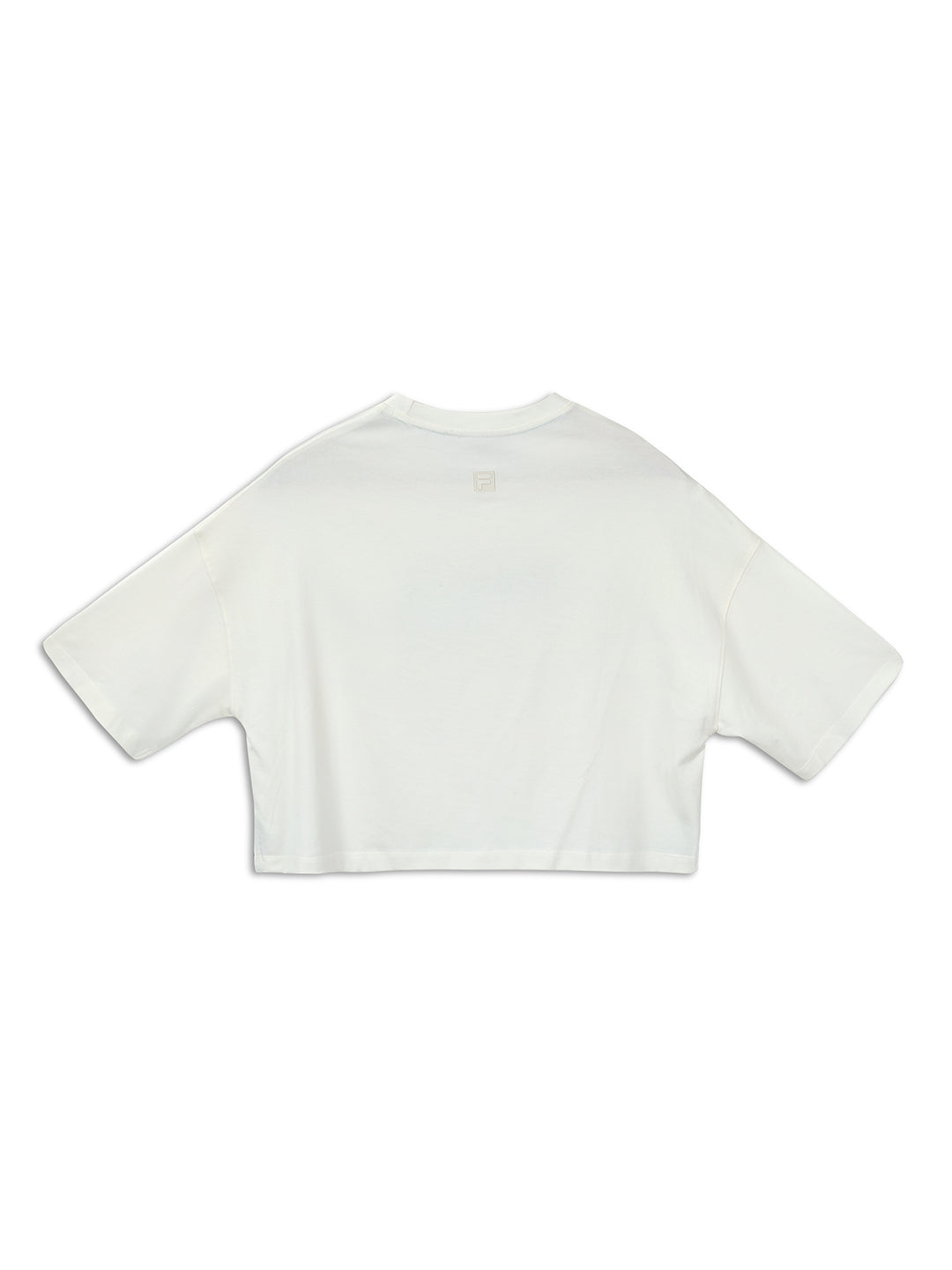 Fila Women Off White Seles Crop Top
