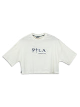 Fila Women Off White Seles Crop Top