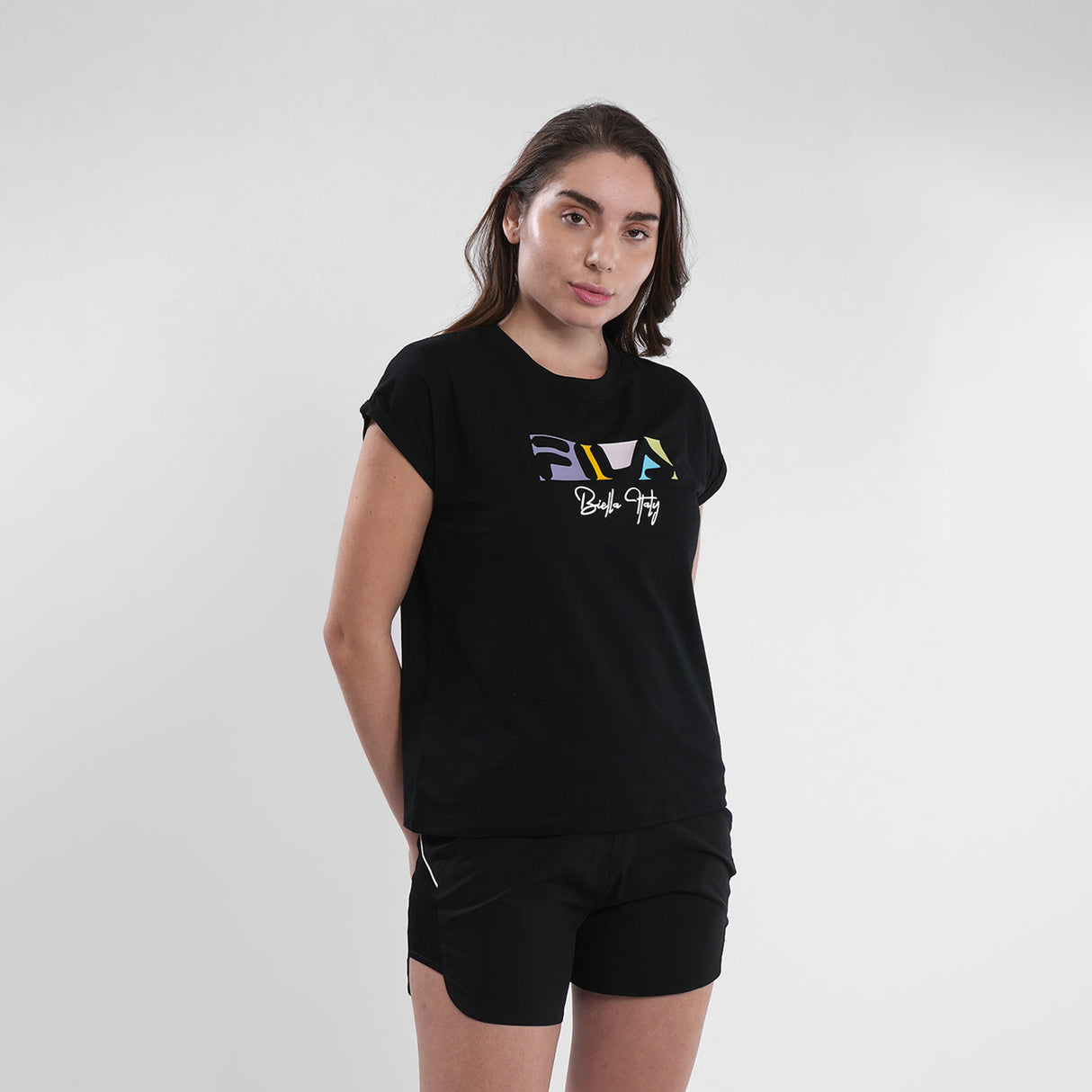 Fila Women Black Aria T-Shirt