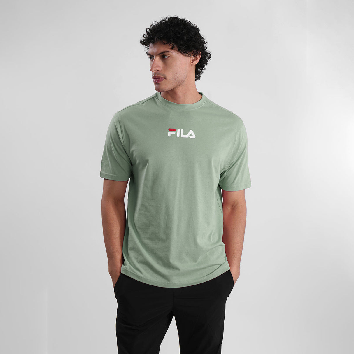 Fila Men Light Green Liner T-Shirt