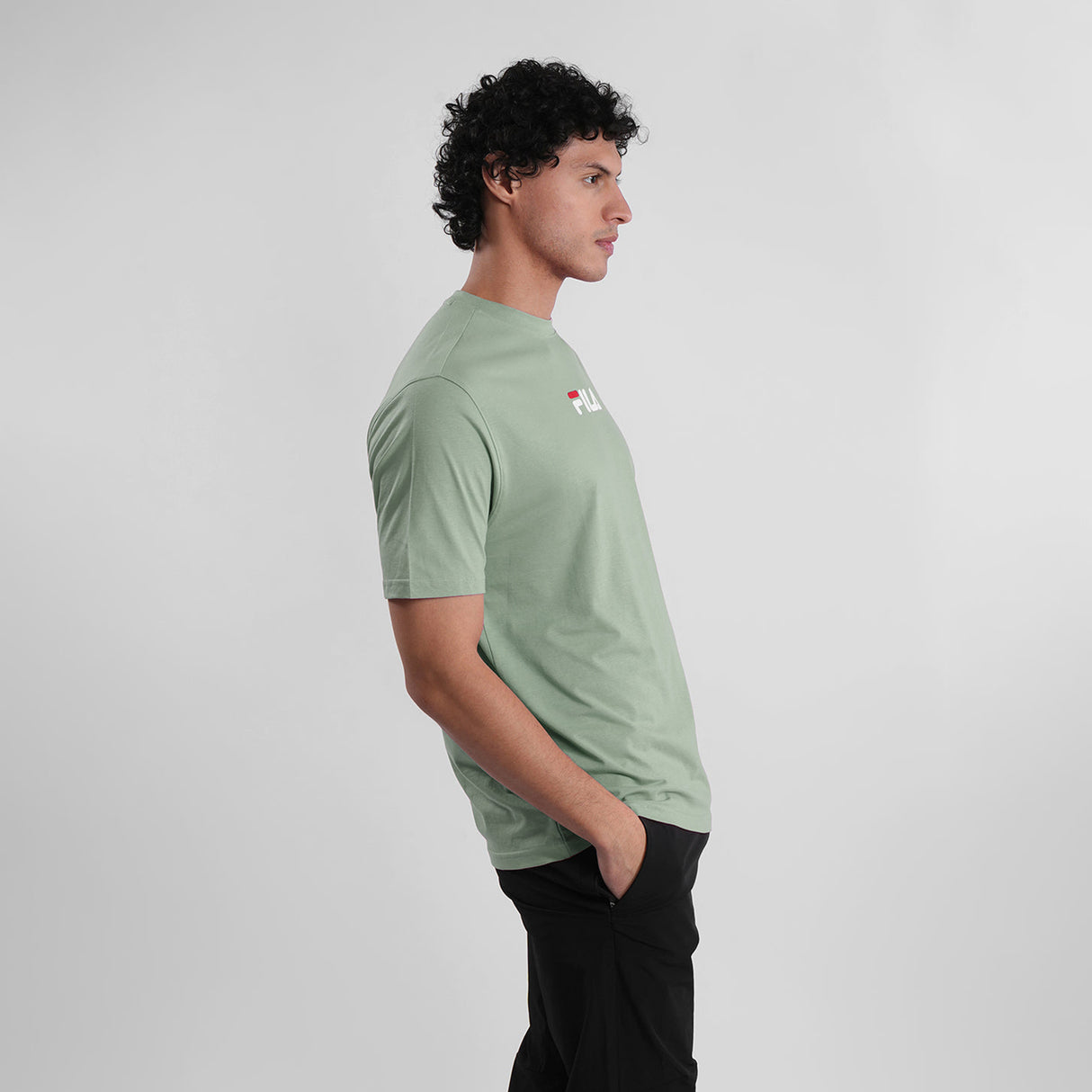 Fila Men Light Green Liner T-Shirt