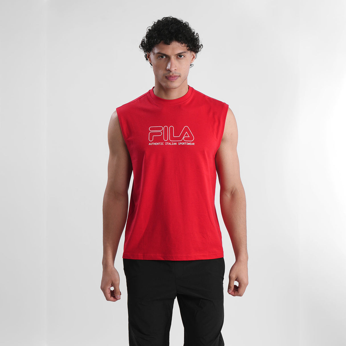 Fila Mens Red Andres Sleeve Less Tank