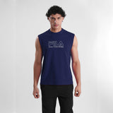 Fila Mens Navy Andres Sleeve Less Tank