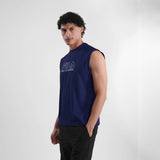 Fila Mens Navy Andres Sleeve Less Tank