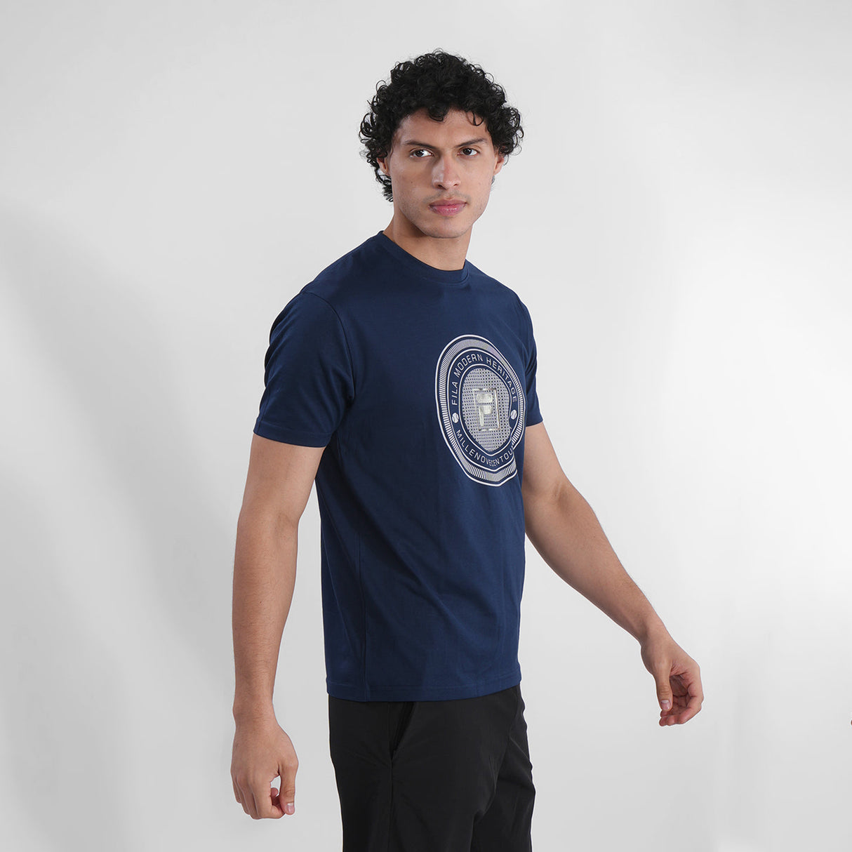 Fila Mens Navy Wilmer T-Shirts